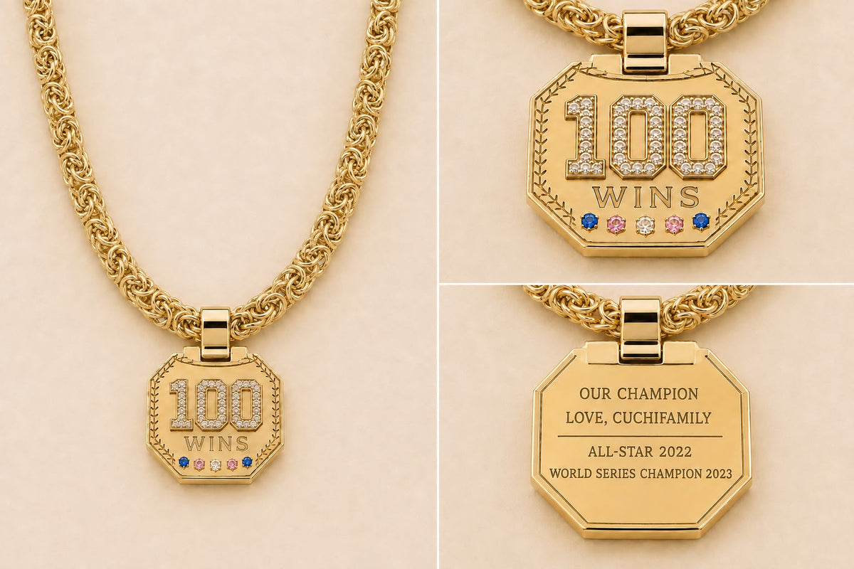 18K Necklace and Pendant - WINS