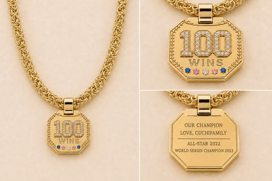 18K Necklace and Pendant - WINS