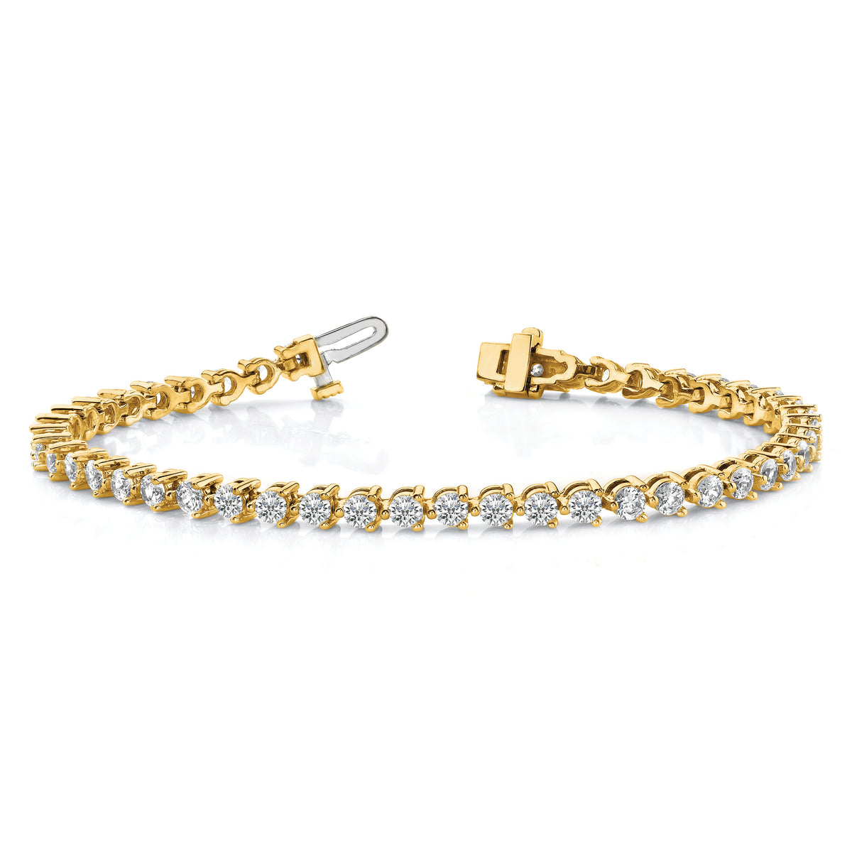 Riviera Diamond Tennis Bracelet — Yellow Gold