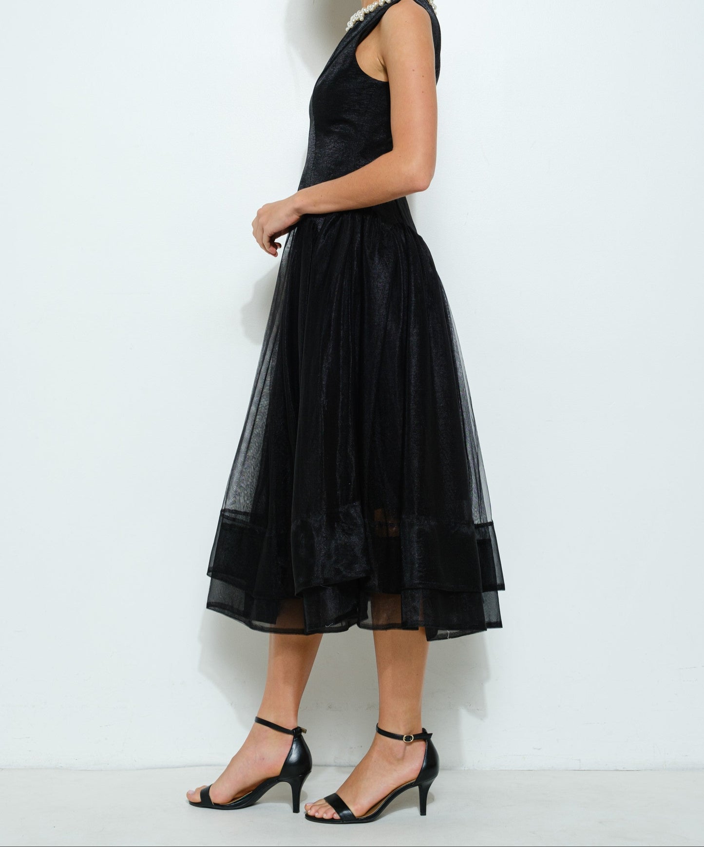 TULLE MIDI DRESS